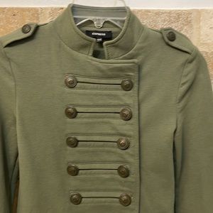 Express army green long sleeve top